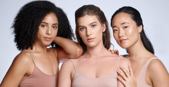 Trend Report Skincare three girls glowing skin